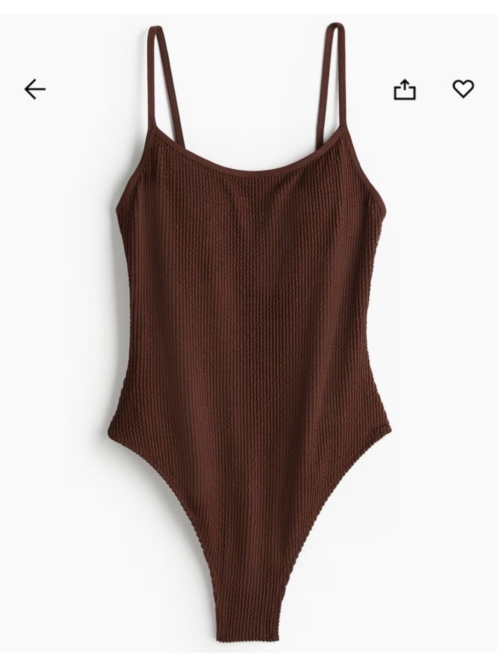 H&M Brown One Piece Swimsuit